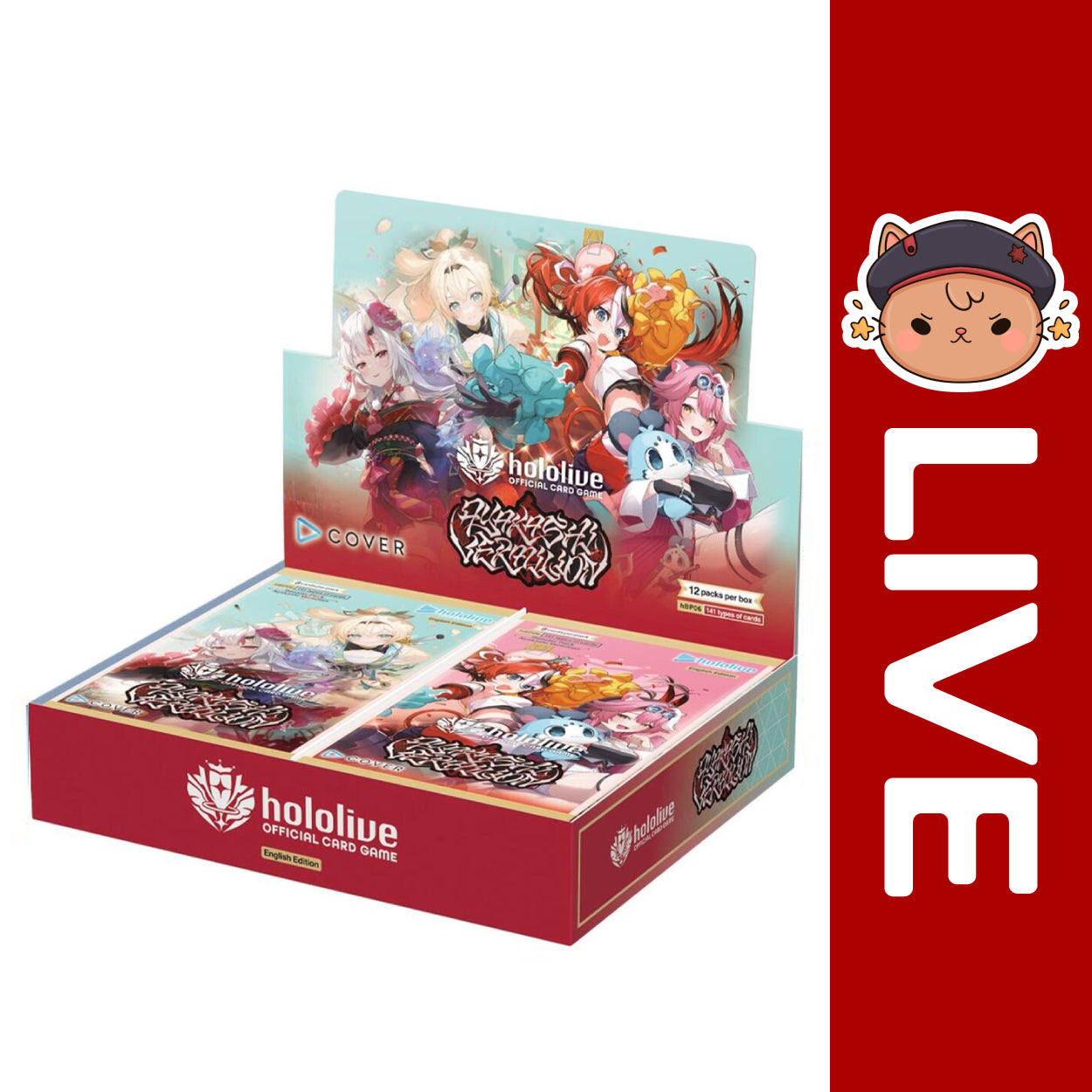 Hololive OCG English - BP06 Ayakashi Vermillion (1st First Edition)