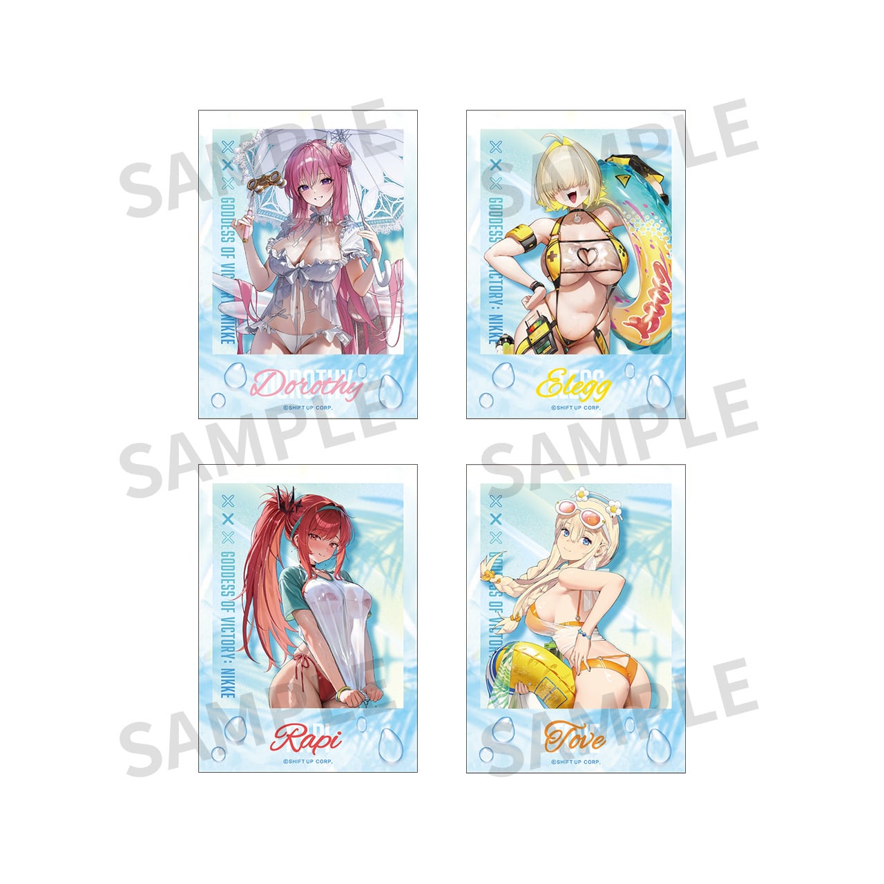 Algernon Clear Photo Card JAPANESE - Goddess of Victory: NIKKE 2025 Summer Fair