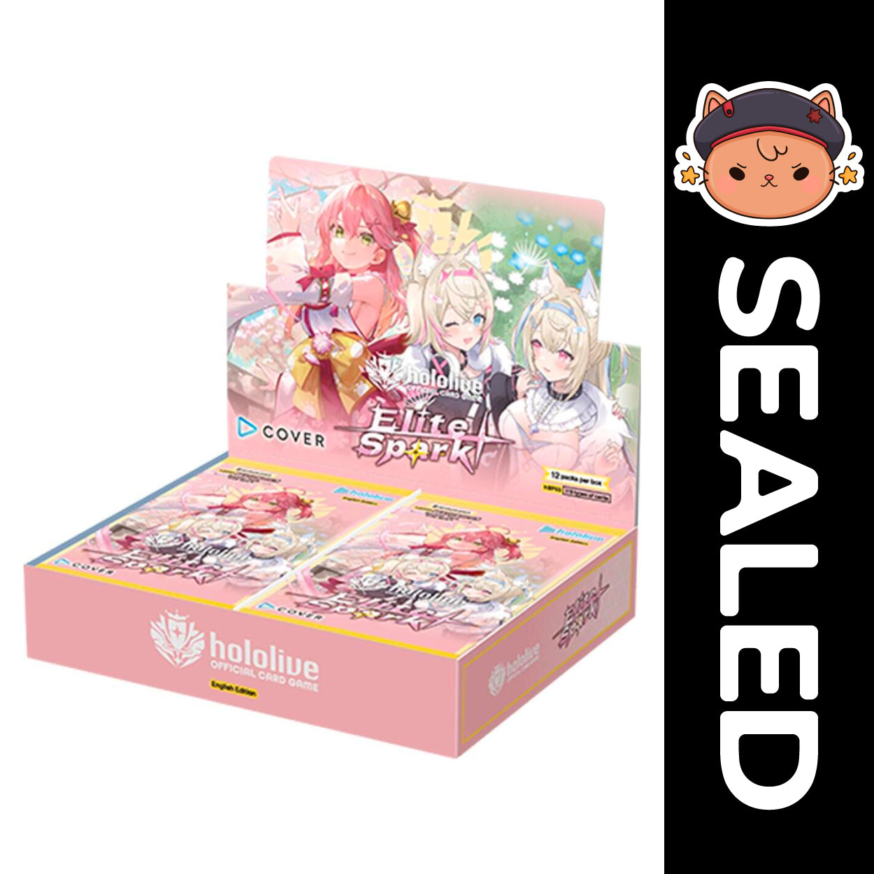 Bushiroad Hololive OCG English - BP03 Elite Spark (1st First Edition) - Booster Display Box (12 Packs) / SEALED