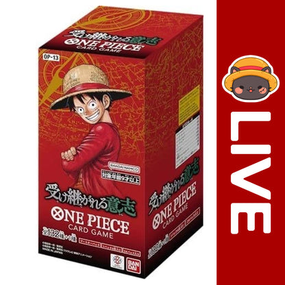 op13 booster box tcgplayer One Piece Carrying on His Will (OP-13) Booster Box (Japanese)