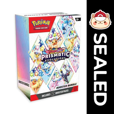 pokemon prismatic booster packs Evolutions - Bundle of 6 Boosters Pack (EN) This exciting set includes a stunning foil card featuring Eevee Pokemon: Prismatic Evolutions Sam's Club