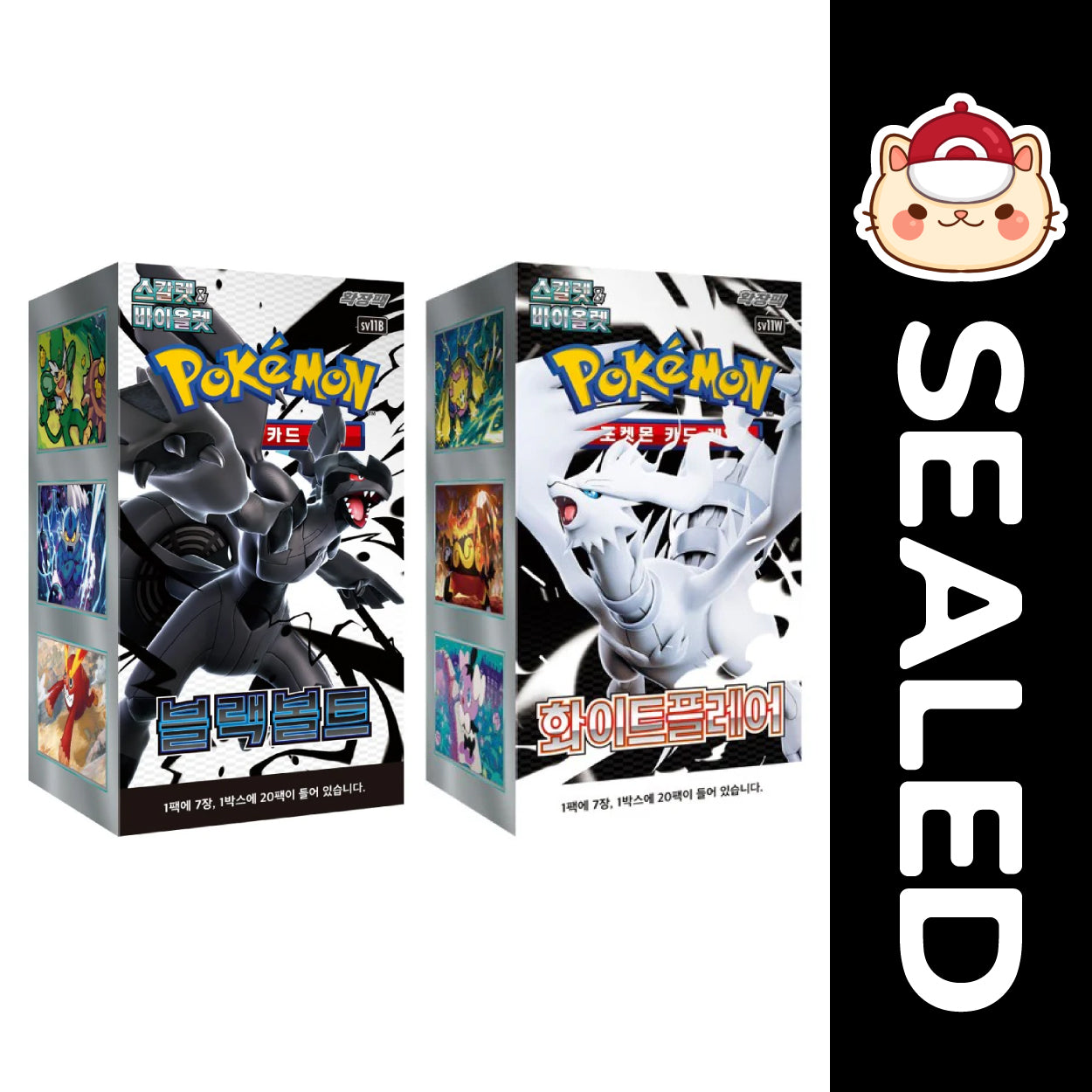Korean Pokemon TCG Booster Box – Evolving Skies, 151, Black Bolt & More Sets – Factory Sealed + Bonus Packs