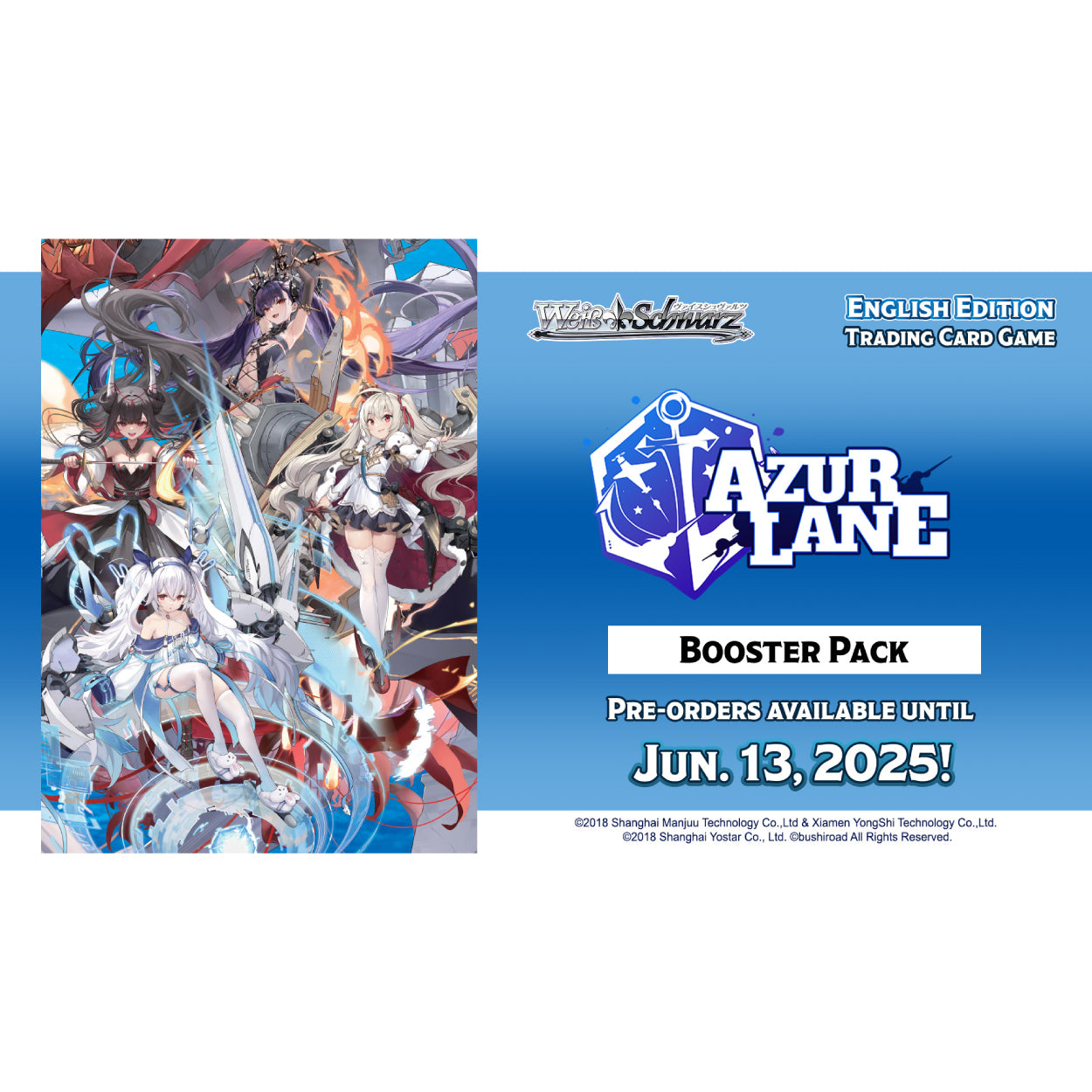 [PREORDER] Weiss Schwarz TCG English - Azur Lane Vol.2 (1st First Edition)