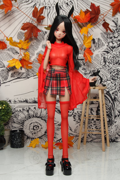 Blouse and Stockings Socks - goth Smart Doll, DD, and SD13 clothes