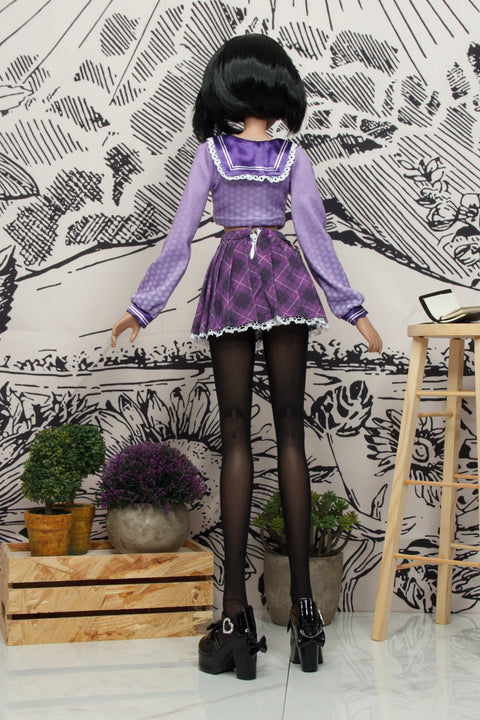 Cute School Uniform Shirt and Skirt - kawaii Smart Doll and DD clothes